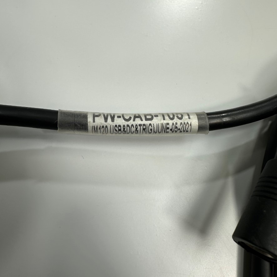 Cáp 1M 3.3ft Datalogic PW-CAB-1051 Cable M12 17 Pin A-Code Female to USB&DC&TRIG For Datalogic Matrix120 I/O Cable