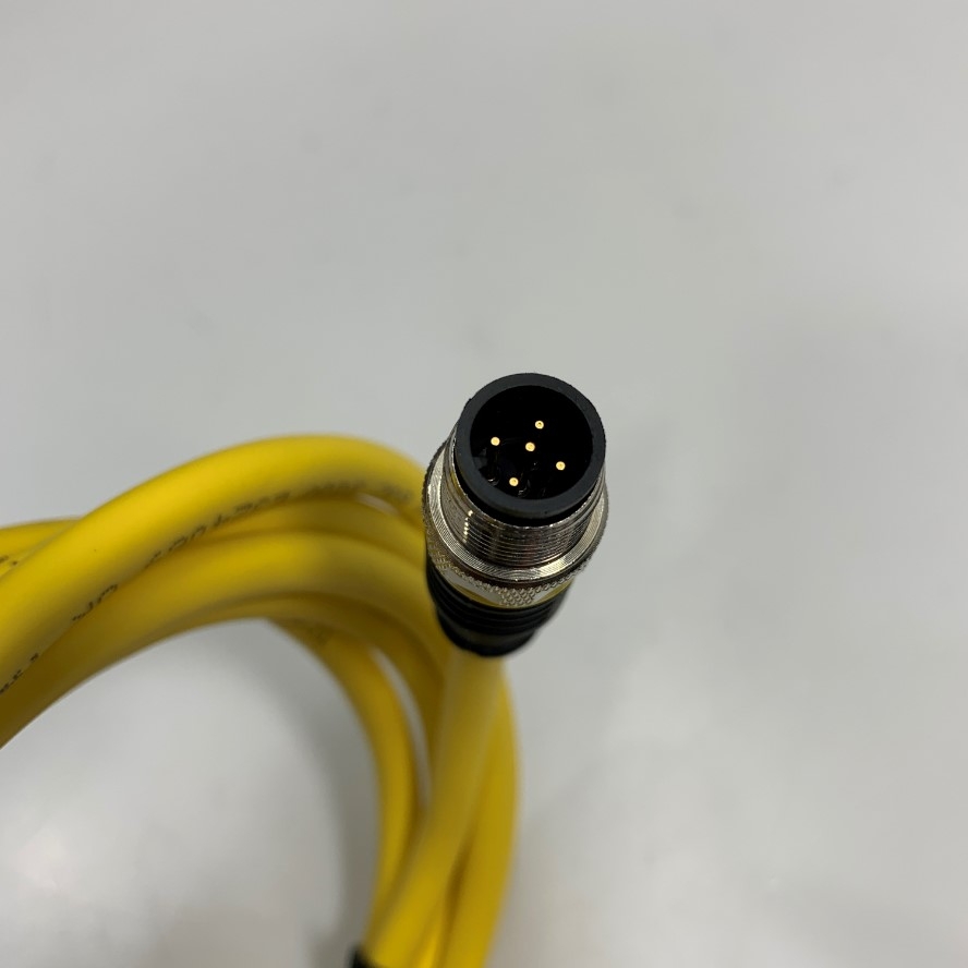 Cáp Turck RKC4.5T-2-RSC4.5T/TEY2501 Dài 2M 6.5ft Cable M12 A-Coded 5 Pin Male to Female Actuator and Sensor  PVC Extension