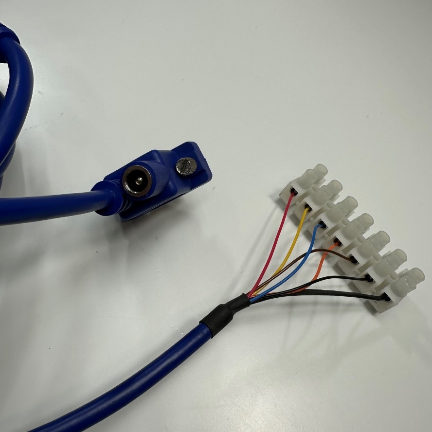 Cáp 2M 6.5ft Datalogic PW-CAB-M120-RS232&TRIG Cable M12 17 Pin A-Code Female to DB9 Female + I/O Cable For Datalogic Matrix120 220 300n 320 410N Barcode Scanner