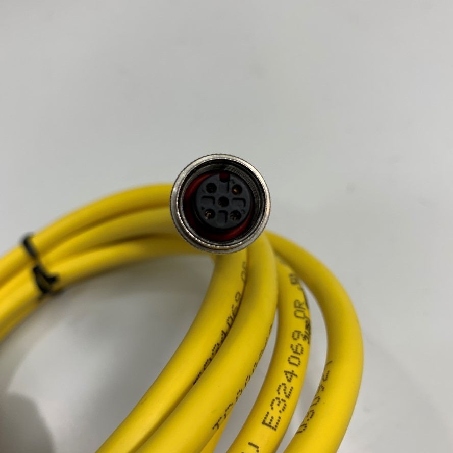 Cáp Turck RKC4.5T-2-RSC4.5T/TEY2501 Dài 2M 6.5ft Cable M12 A-Coded 5 Pin Male to Female Actuator and Sensor  PVC Extension