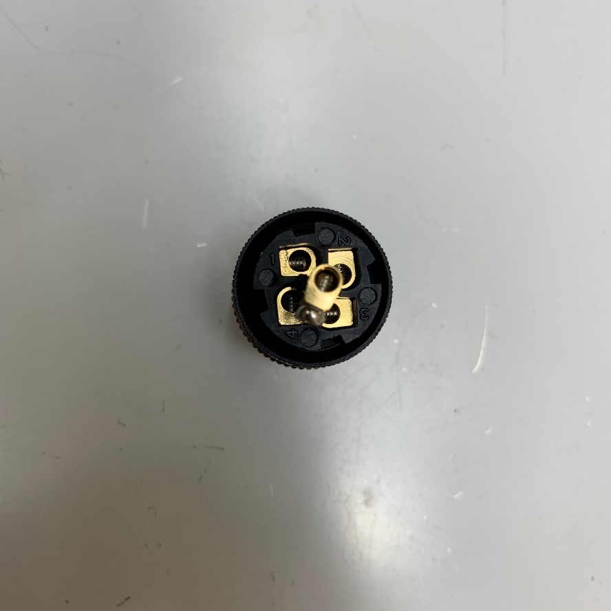CAZN Jack Connector M12 5 Pin Male A-Coded 120Ω Gold Plated Screw Terminal Straight For Circular Industrial M12 Connector
