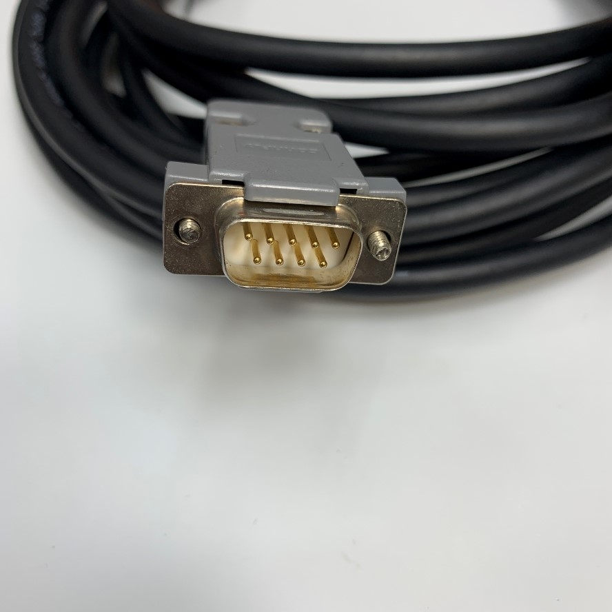 Cáp 30M 100ft Delta Power Encoder Signal Cable ASDBCAEN0030 Connector 1-172161-9 9 Pin to DB9 Male Cable For Delta Servo Drive witch AC Motor Delta