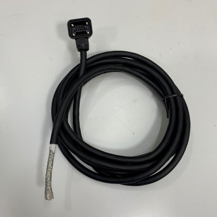 Cáp MR-J3ENCBL5M-A1-L Dài 4.9M Connector SM-1674320-1 9 Pin Plug to 6 Core Open Cut End Shielded Cable 6x0.25mm² OD 6.7mm For Servo Motor Encoder Mitsubishi in Korea