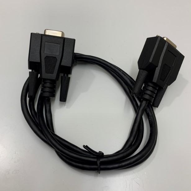 Cáp Truyền Dữ Liệu RS232-C DB9 Female to Female Null Modem Cable Dài 1M For Communication PLC, HMI, Industrial Laser Clean Với Computer