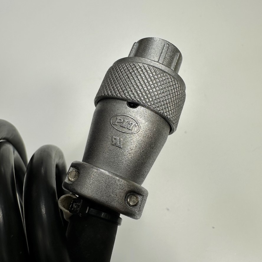 Cáp 1.1M 3.7ft Apex PLT PLS-207-PF X-R Connector M22 7 Pin Female to 6 Core Cable 300V 6x0.5mm² OD 8.5mm For Industrial Robot, CNC Machines, Servo Motor Power Cable