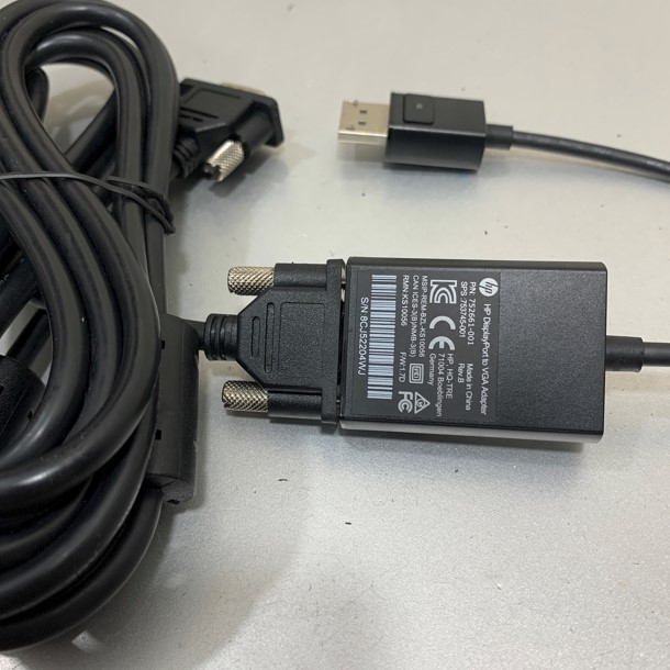 Combo Chuyển Đổi Tín Hiệu HP 752661-002 DisplayPort to VGA + VGA 3M TRIPP LITE P502-010-SM Black up to 1920x1080 pixels