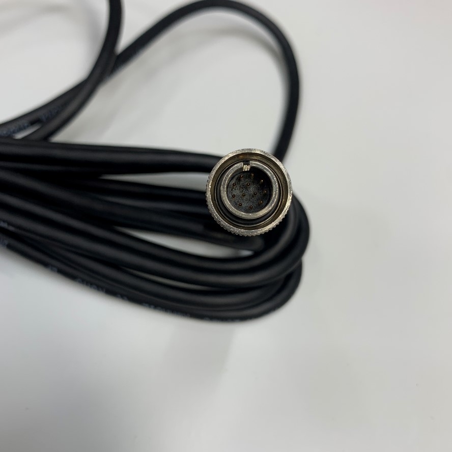Cáp 3M 10ft Cable Hirose HR10A-10WTP-12P(73) 12 Pin Male to HR10A-10TR-12S(73) 12 Pin Female Connector Plug Socket 12 Pin For Keyence Basler AVT CCD Industrial Camera