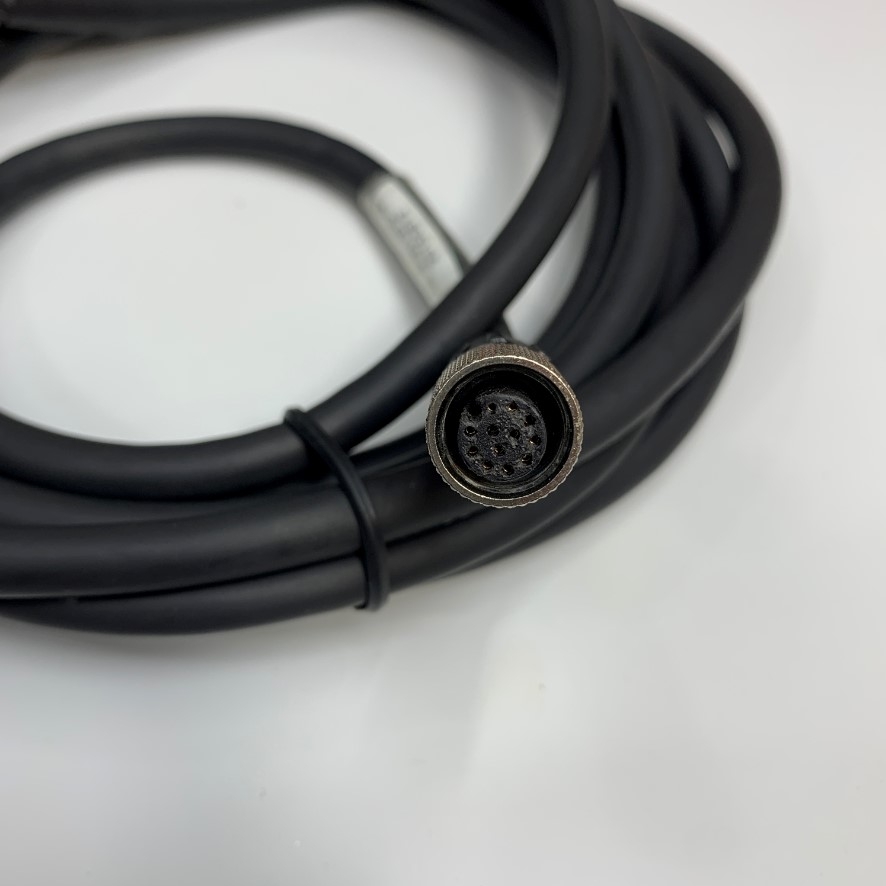 Cáp 3.5M 11.7ft Cognex CCB-M12X12FS-03 Cable M12 A-Code 12 Pin Female to 12 Core For Power and I/O Breakout Cable Cognex industrial Camera, Industrial Sensor