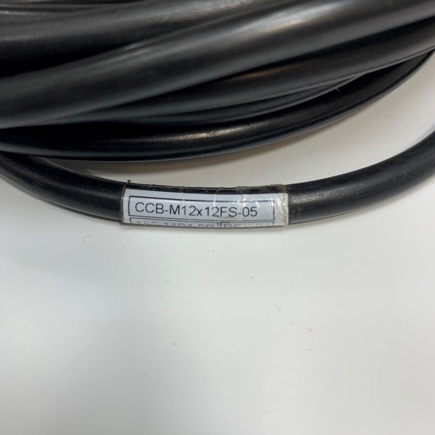Cáp 5M 17ft Cognex CCB-M12X12FS-05 Cable M12 A-Code 12 Pin Female to 12 Core For Power and I/O Breakout Cable Cognex industrial Camera, Industrial Sensor