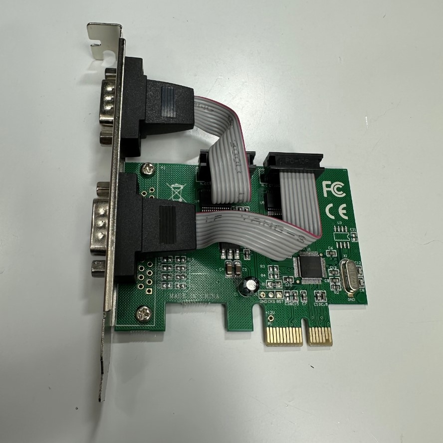 Card Chuyển Đổi MSIP-REI-KWN-P002A 2 Port PCI Express Serial Interface Dual Port PCIe to RS232 DB9 Serial PnK P002A
