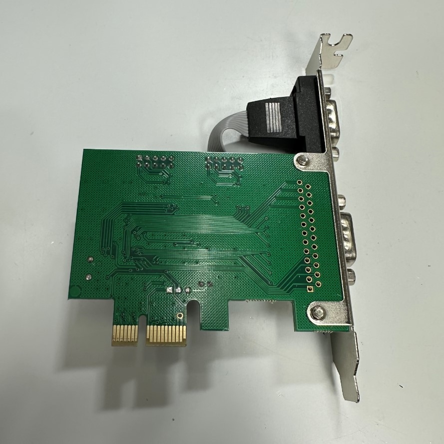 Card Chuyển Đổi MSIP-REI-KWN-P002A 2 Port PCI Express Serial Interface Dual Port PCIe to RS232 DB9 Serial PnK P002A