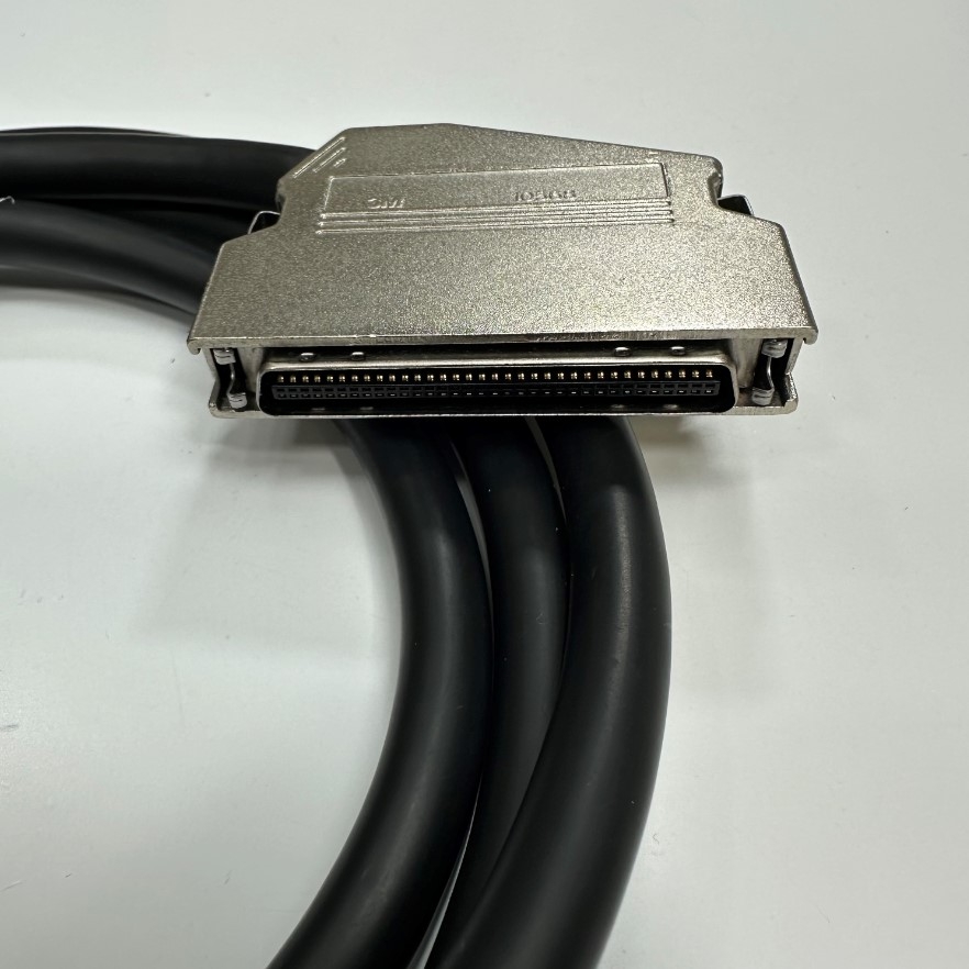 Cáp 1M 3.3ft Connector 3M 10368 SCSI MDR 68 Pin Male to Male Pitch 1.27mm with 60 Degree Metal Gold Plated Latch Clip For ECI Telecom Former I-OLT Huawei/Siemens; Servo Driver Interface Cable