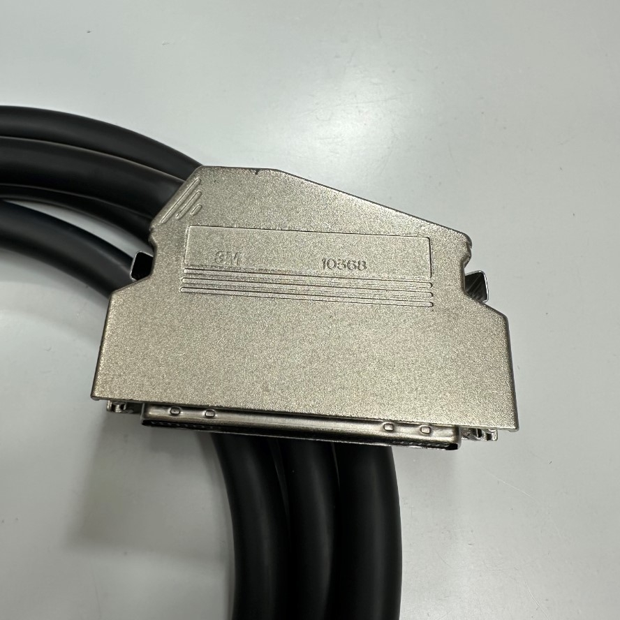 Cáp 1M 3.3ft Connector 3M 10368 SCSI MDR 68 Pin Male to Male Pitch 1.27mm with 60 Degree Metal Gold Plated Latch Clip For ECI Telecom Former I-OLT Huawei/Siemens; Servo Driver Interface Cable