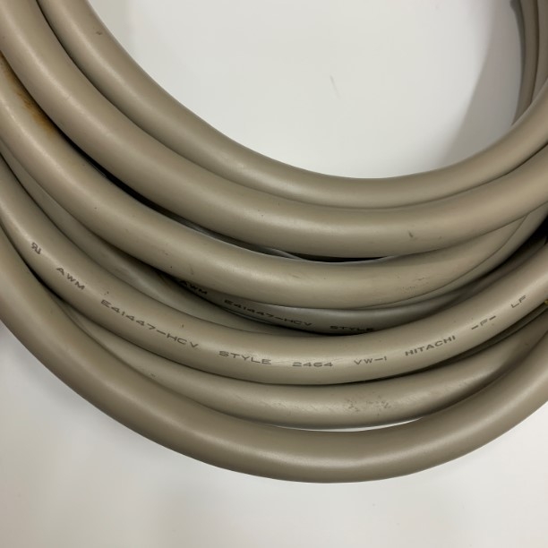 Cáp Tín Hiệu Chống Nhiễu HITACHI 18PR 36 Core x 0.15mm² E41447-HCV STYLE 2464 VW-1 LF OD 11.3mm 1 Meter For Servo Drive