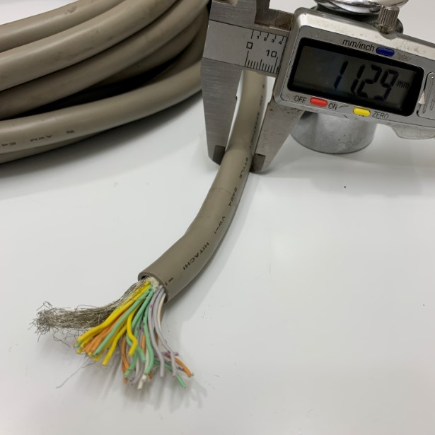 Cáp Tín Hiệu Chống Nhiễu HITACHI 18PR 36 Core x 0.15mm² E41447-HCV STYLE 2464 VW-1 LF OD 11.3mm 1 Meter For Servo Drive