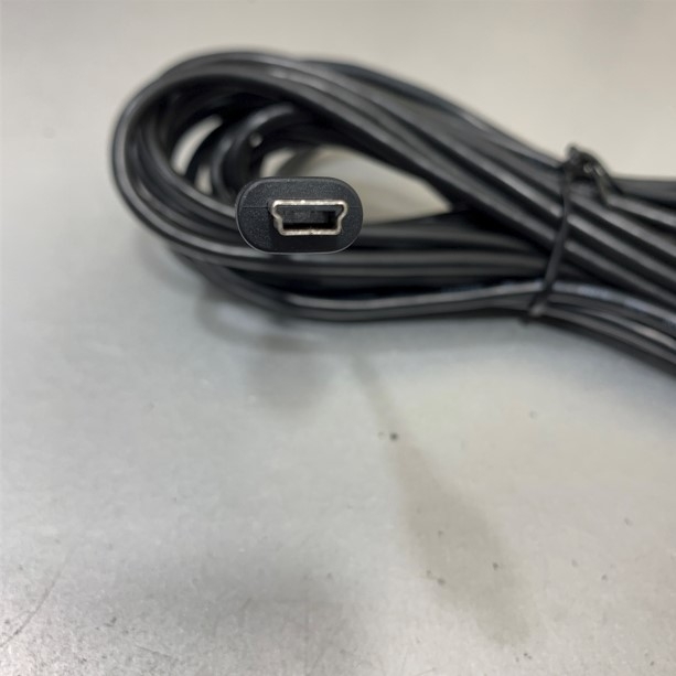 Cáp Dài 5M 17ft Keyence OP-86941 USB 2.0 Type A to Mini B 5 Pin Shielded Cable E212689 AWM STYLE 2725 80ºC 30V For Keyence NR-X Series, Keyence SR1000 SR2000 Data Transfer Computer