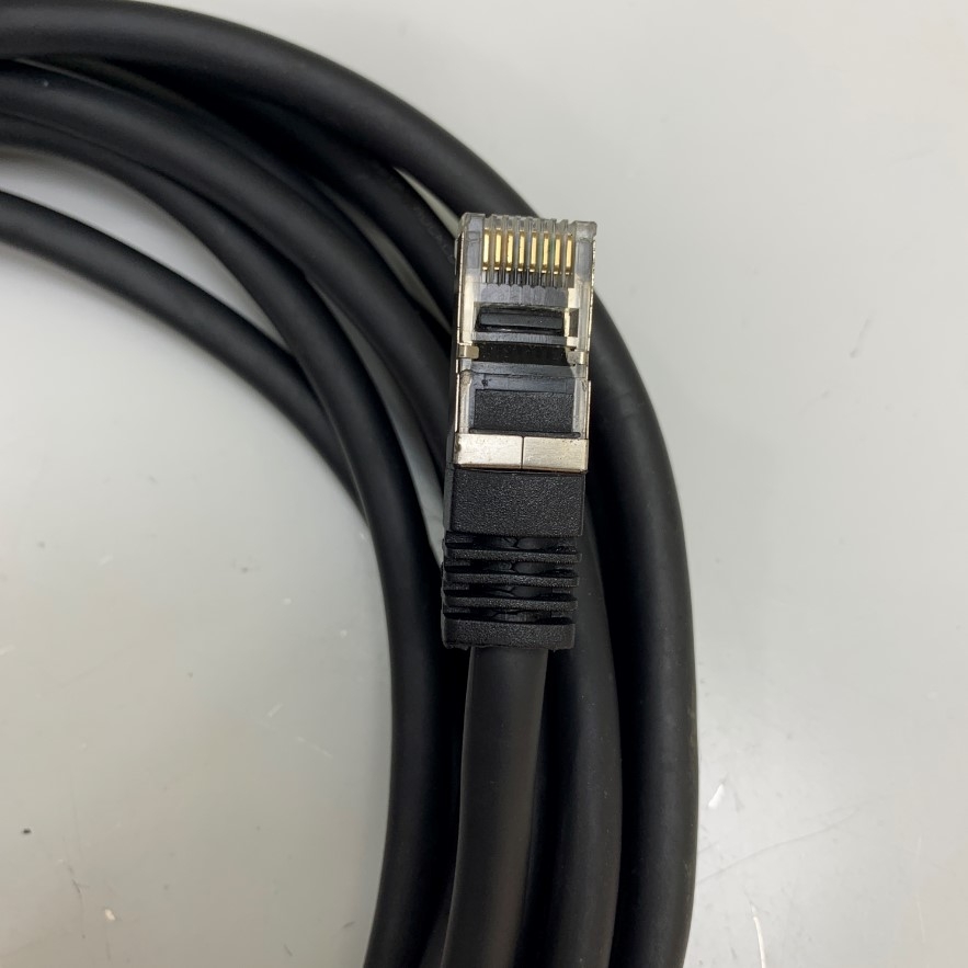 Cáp mạng công nghiệp độ đàn hồi tốt khi uốn cong GigE CAT6 Gigabit Ethernet RJ45 DrC S/STP Screw Locking Cable Rockcon Dài 5M 17ft For Industrial Camera Gigabit Network Cable High Flex Fixed