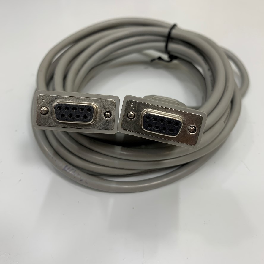 15ft DB9 Female To Female Serial Cable – Beige Extension Cord For Legacy Devices
