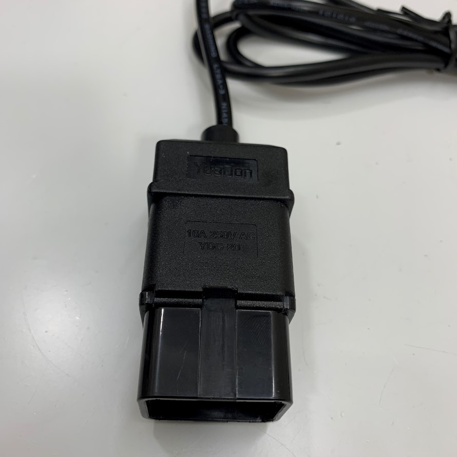 Dây Nguồn AC Power Cord IEC320 C20 Male to C5 Female Cable  6Ft Dài 1.8M 16A 250V to 10A-2.5A 18AWG 3x0.75mm² OD 6.0mm For Laptop Power Adapters, Printers, Digital Camera, Switch