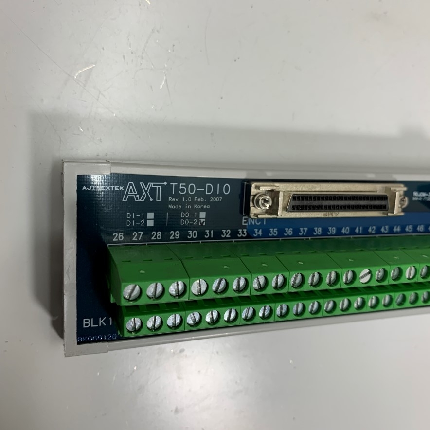 Cầu Đấu Original AJINEXTEK ATX T50-DI0 T50-D01-V1.0.0 D0-2 SCSI II Connector D-Sub DB50 Female 50 Pin BLK1 BK060126 Interface Terminal Block in korea