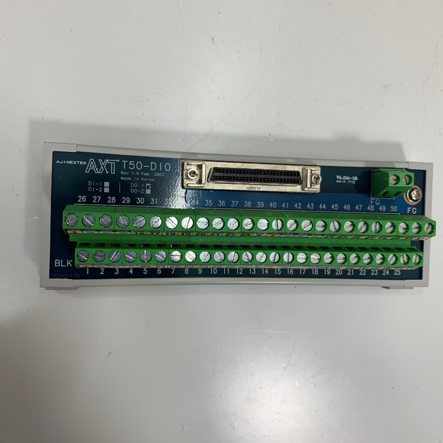 Cầu Đấu AJINEXTEK ATX T50-DIO Terminal Block With Cable SCSI II 50 Pin Male to Male Dài 1.5M 5ft