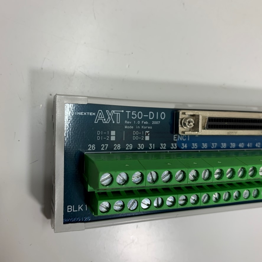 Cầu Đấu Original AJINEXTEK ATX T50-DIO T50-D01-V1.0.0 D0-1 SCSI II Connector D-Sub DB50 Female 50 Pin BLK1 BK060126 Interface Terminal Block in korea