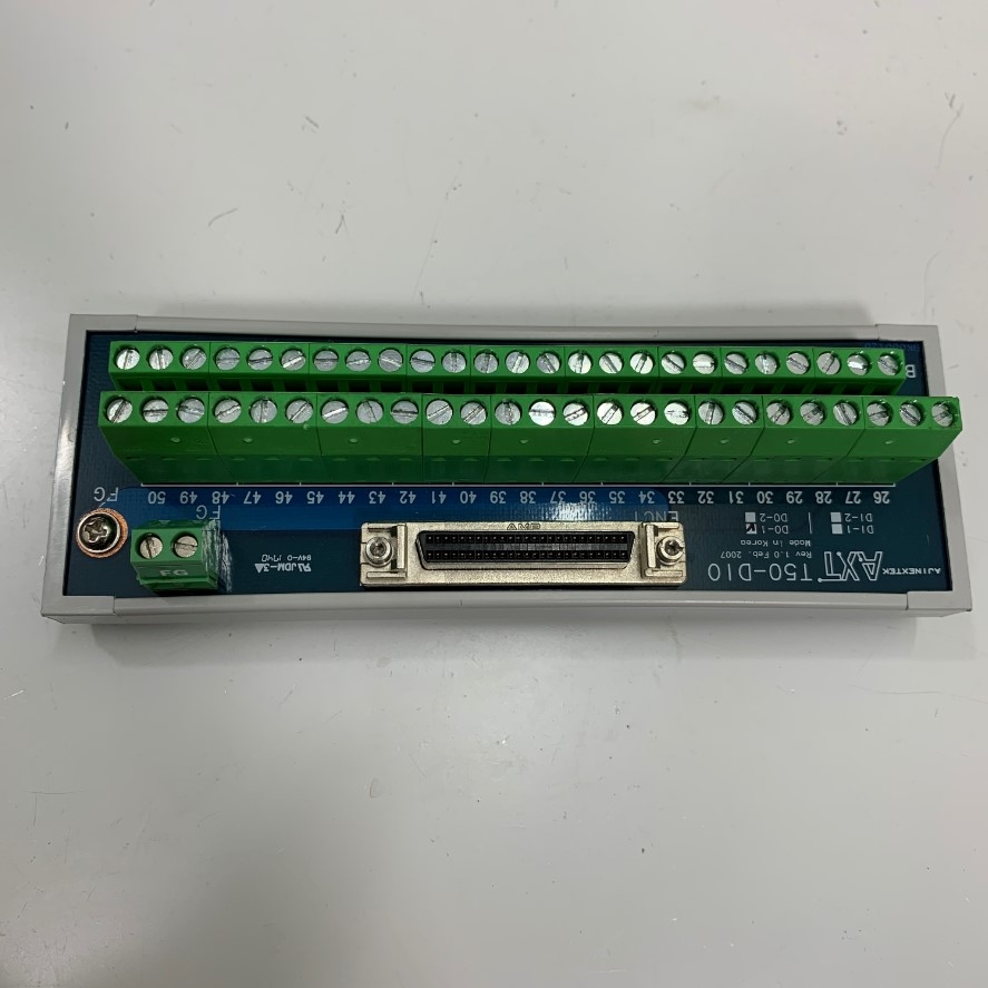 Cầu Đấu Original AJINEXTEK ATX T50-DIO T50-D01-V1.0.0 D0-1 SCSI II Connector D-Sub DB50 Female 50 Pin BLK1 BK060126 Interface Terminal Block in korea
