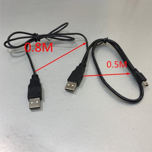 Cáp USB 2.0 Type A to Mini USB B Cable Dài 0.5 Meter Dual Power Supply Y For My Book HDD WD Mobile Phone