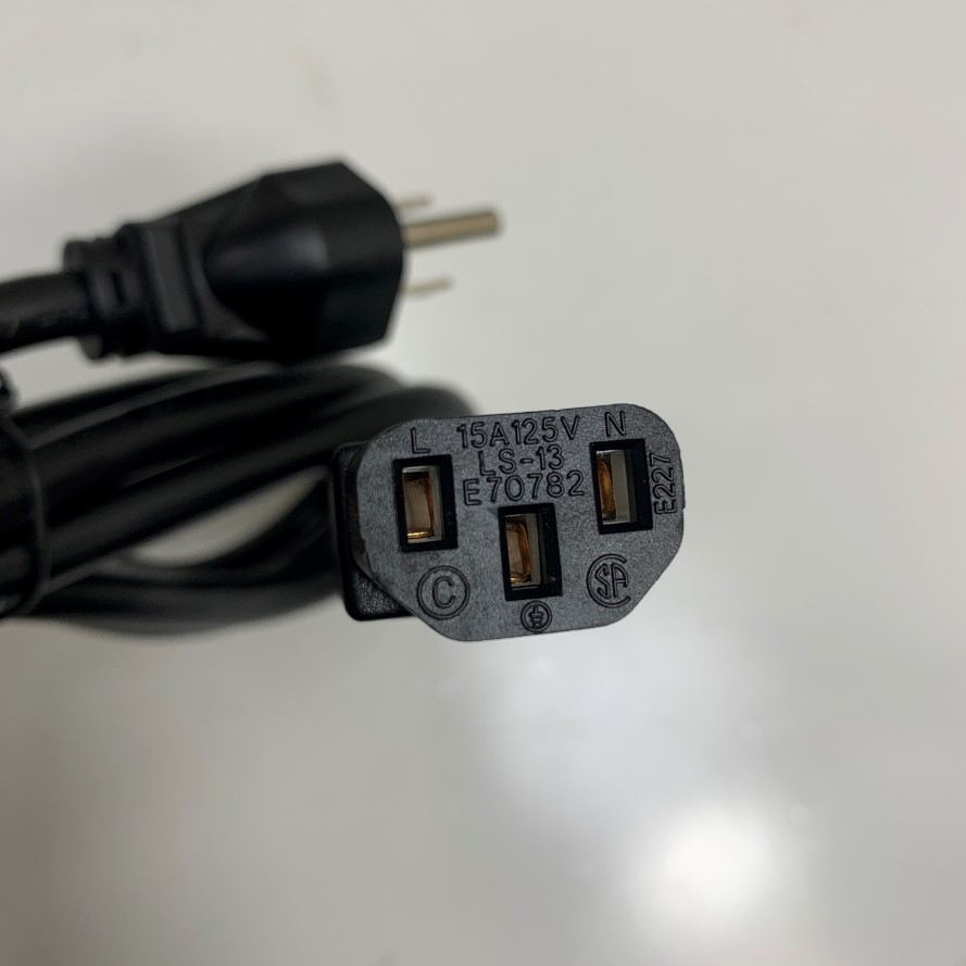 Dây Nguồn 1.8M 6ft Cisco Power Cable CP-PWR-Cord-NA Cable E70782 LINETEK AC Power Cord NEMA 5-15P to C13 15A 125V 14AWG 3x2.08mm² 105°C UL CSA OD 9.5mm For Rack PDU UPS APC