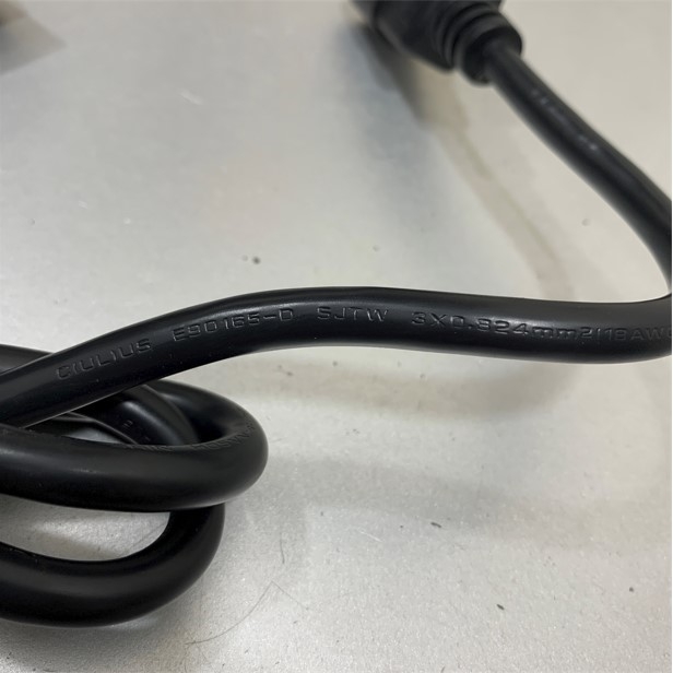 Dây Nguồn PDU Power Cord C13 to C14 10A 250V 18AWG 3x0.824mm² SJTW UL US Cable OD 7.8mm 3 ft 0.9M Black