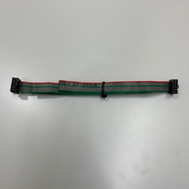 Cáp Kết Nối 10 Pin 2.54mm Pitch 2x5P MISUMI CABLE AWM STYLE 2651 VW-1 E31221-S 10 Wire IDC Flat Rainbow Ribbon Cable Length 1M For PLC CNC CMC LCD Screen