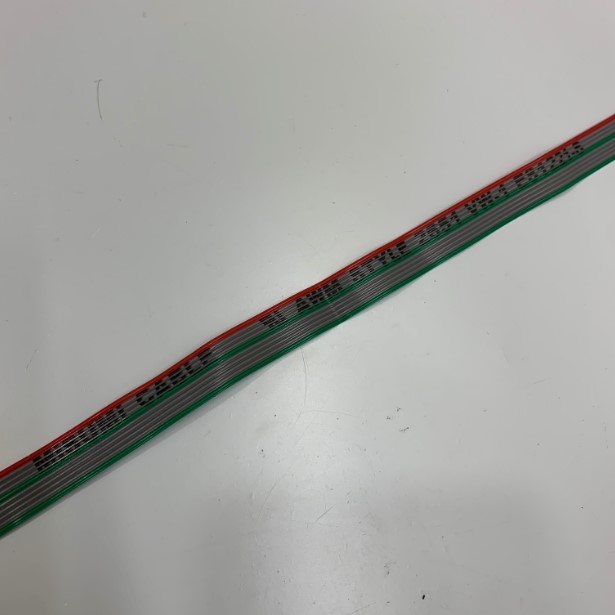 Cáp Kết Nối 10 Pin 2.54mm Pitch 2x5P MISUMI CABLE AWM STYLE 2651 VW-1 E31221-S 10 Wire IDC Flat Rainbow Ribbon Cable Length 1M For PLC CNC CMC LCD Screen