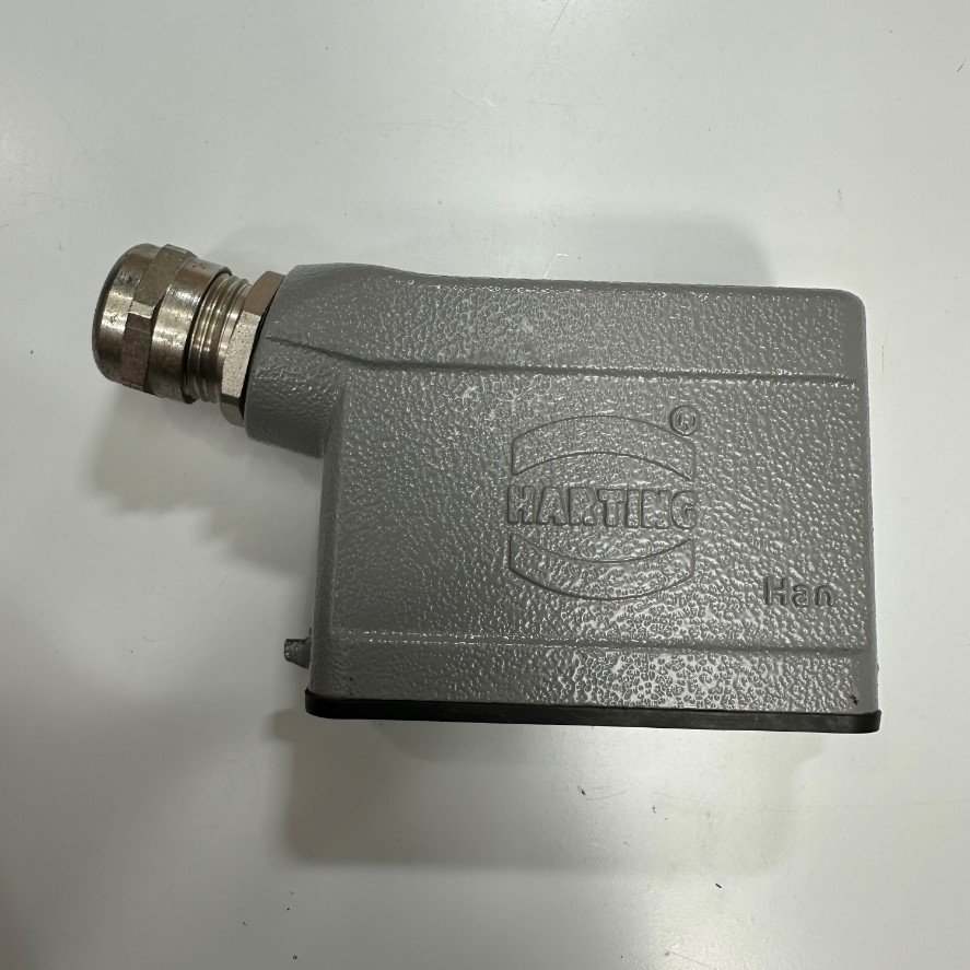 Đầu Nối Điện Công Nghiệp Jack HARTING Han 16A-M Connector HDC 16 Pin Male + PE 16A 250V 4KV3 + Panel 19200161540 HARTING Metric Thread M20