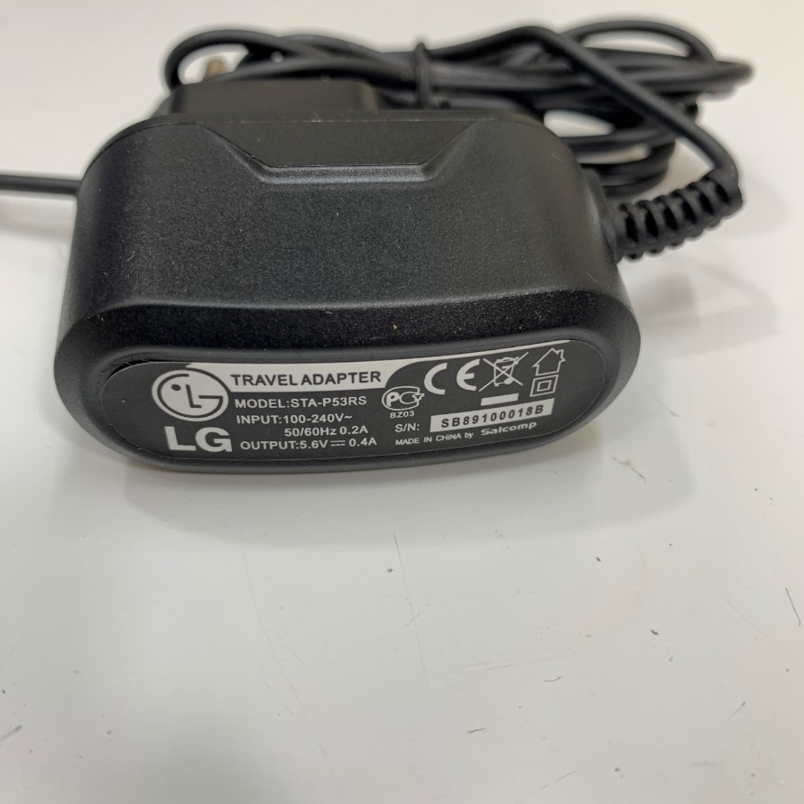 Adapter 5.6V 0.4A Travel LG STA-P53RS Connector Size Micro USB For LG GB102/GB108/GB110/GB130 /GB210/GB220/GB230