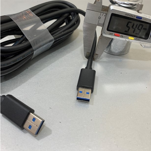 Cáp Kết Nối Cable E229586 AWM 20276 USB 3.0 Type A to Type A Dài 3.5M For Data Transfer Hard Drive, Printer, Modem, Camera