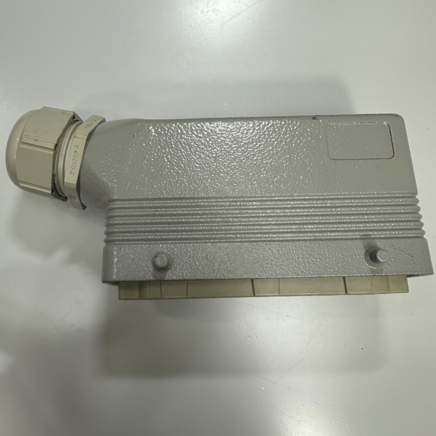 Đầu Nối Điện Công Nghiệp Jack ILME Connector HDC 24 Pin Male + PE 16A 400V + Panel Entry Hood