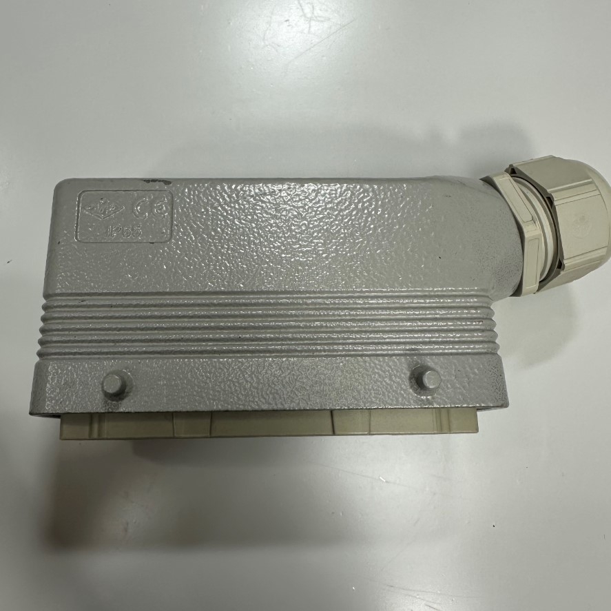 Đầu Nối Điện Công Nghiệp Jack ILME Connector HDC 24 Pin Male + PE 16A 400V + Panel Entry Hood