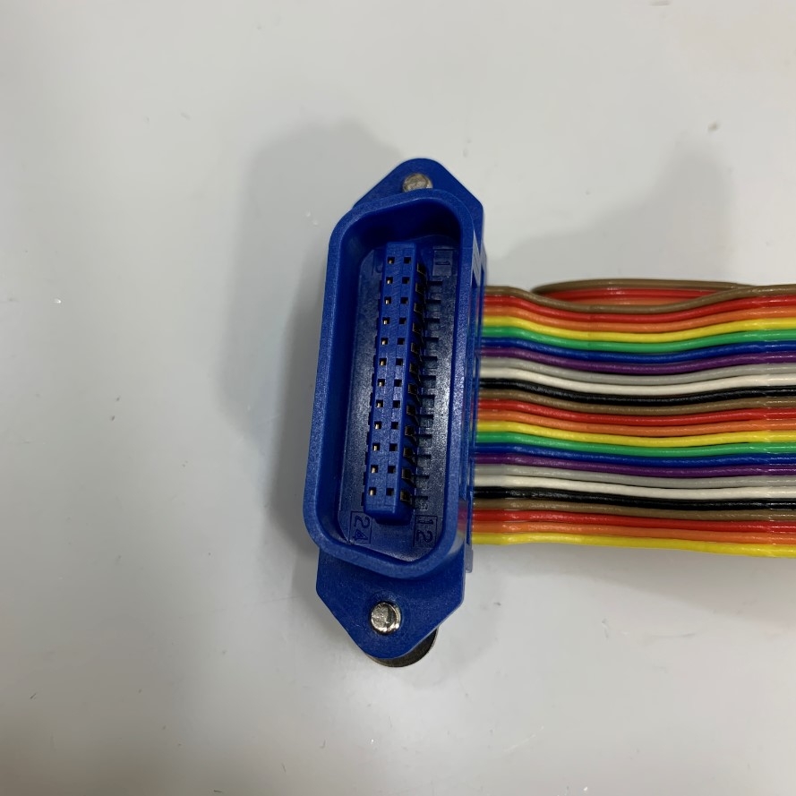 Cáp GPIB IEEE-488 Male to Female Dài 20Cm Flat Ribbon Rainbow Cable For Đồng Hồ Vạn Năng Advantest Digital Multimeter