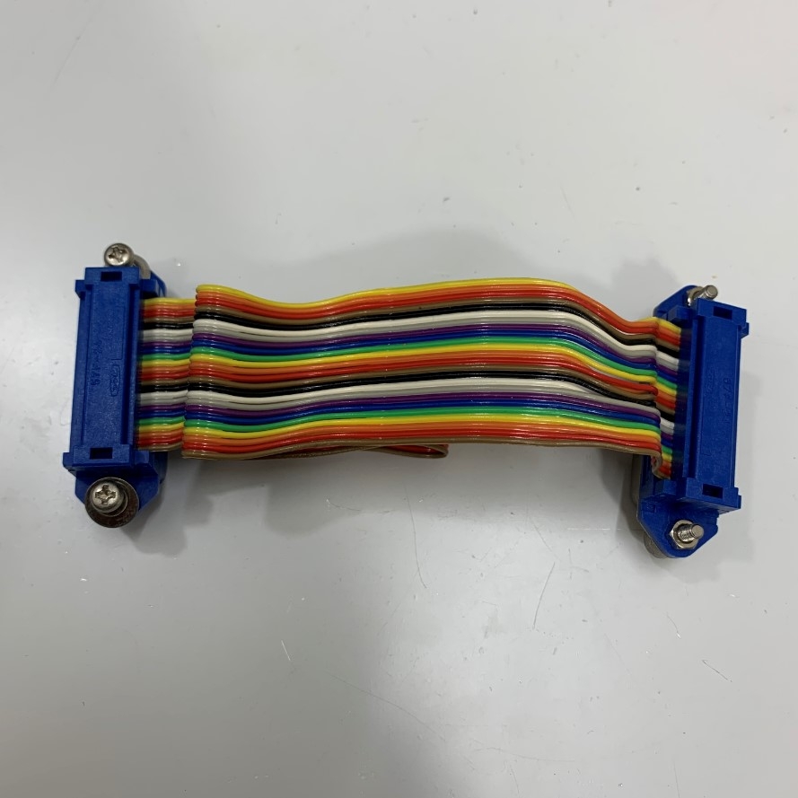 Cáp GPIB IEEE-488 Male to Female Dài 20Cm Flat Ribbon Rainbow Cable For Đồng Hồ Vạn Năng Advantest Digital Multimeter