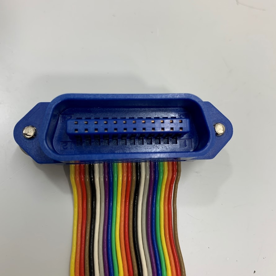Cáp Instructions GPIB IEEE-488 Male to Female Dài 50Cm Flat Ribbon Rainbow Cable