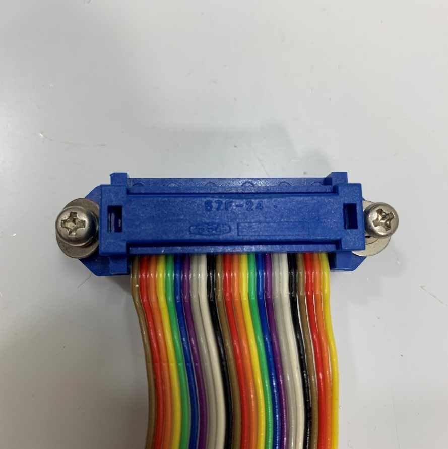 Jack GPIB 24 Pin Male DDK 57F-24 Centronics IEEE488 Connector IDC Crimping Type with Wire Clip 57F-24 GPIB IDC Connector