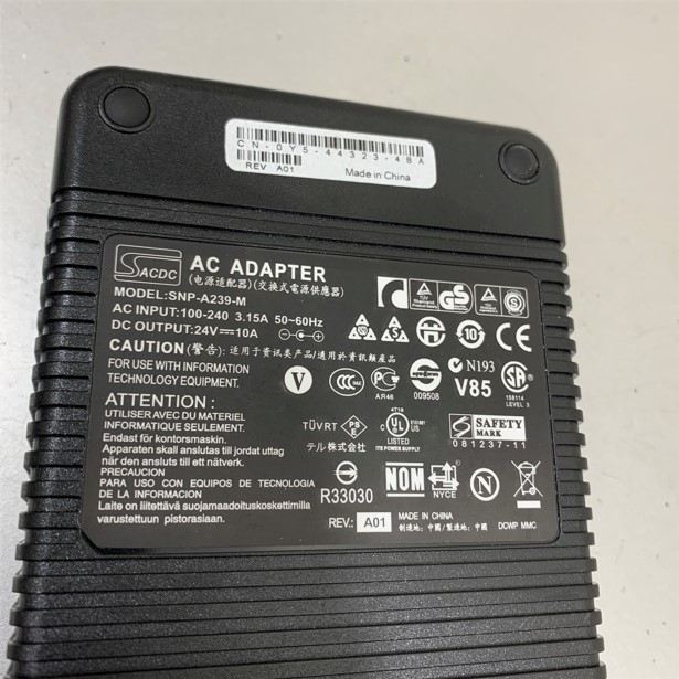 Adapter 24V 10A 240W Replacement SNP-A239-M IEC C14 Connector Size 4 PIN Mini Din 10mm