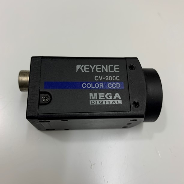 KEYENCE CV-200C Video Camera Module Industrial Camera Color CCD MEGA DIGITAL Port Hirose HR25-9TR-16P(71)  16 Pin Male Power/IO Cable