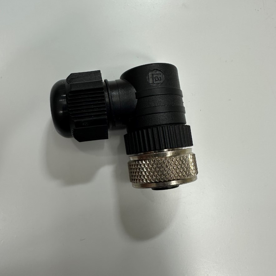 Đầu Jack Lumberg Automation RKCW 4/9 Connector M12 A-Coded 4 Pin Female Right Angle IP65, IP67, RSC Series For Industrial Sensor Cable M12 Connector Circular