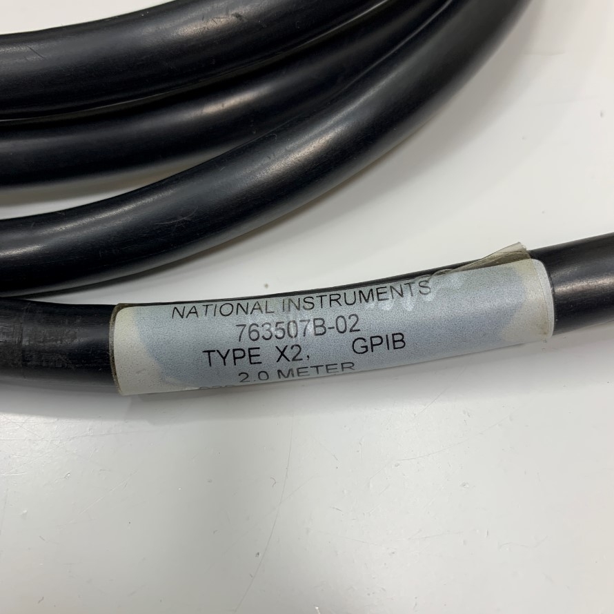 Cáp National Instruments 763507B-02 IEEE 488 NI X2 GPIB CN24 Pin Male to Female Cable Dài 2M 6.5ft For GPIB Instrument PCI/GPIB or PCIe/GPIB Card and LAN/GPIB/USB