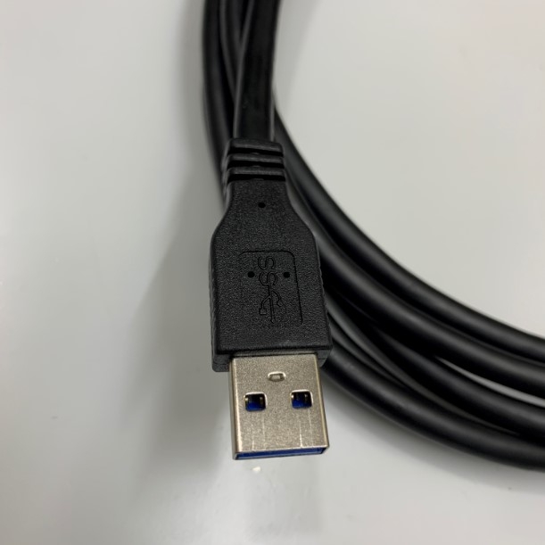 Cáp Kết Nối USB 3.0 Type A to Micro B Male Dài 3M Cable With Double Screw Locking Industrial Camera USB 3.0 Vision Cable Machine Vision