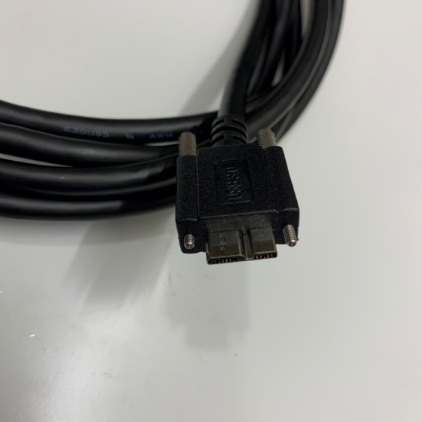 Cáp Kết Nối USB 3.0 Type A to Micro B Male Dài 3M Cable With Double Screw Locking Industrial Camera USB 3.0 Vision Cable Machine Vision