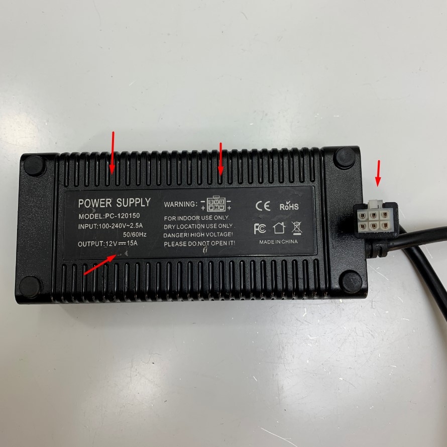 Adapter 12V 15A 180W PC-120150 Switching Power Supply Connector Size Molex 8 Pin Pitch 4.2mm For AC-DC Industrial Power Adapter Desktop