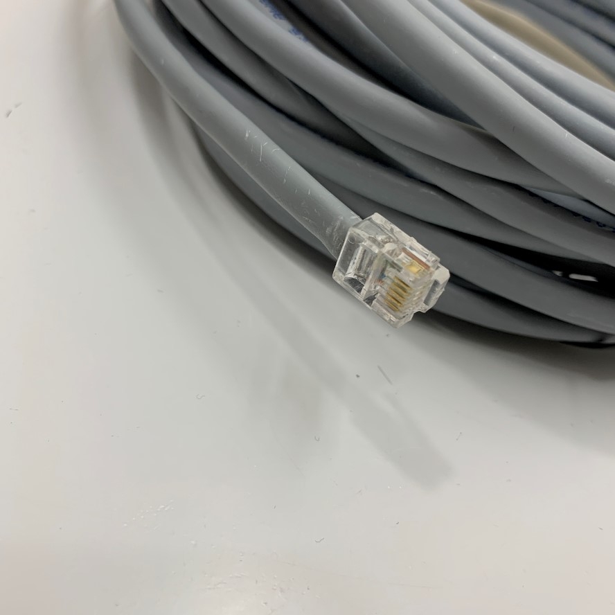 Cáp Polycom Microphone Cable RJ12 6P6C 6 Pin Male to Male Extension Dài 10M
