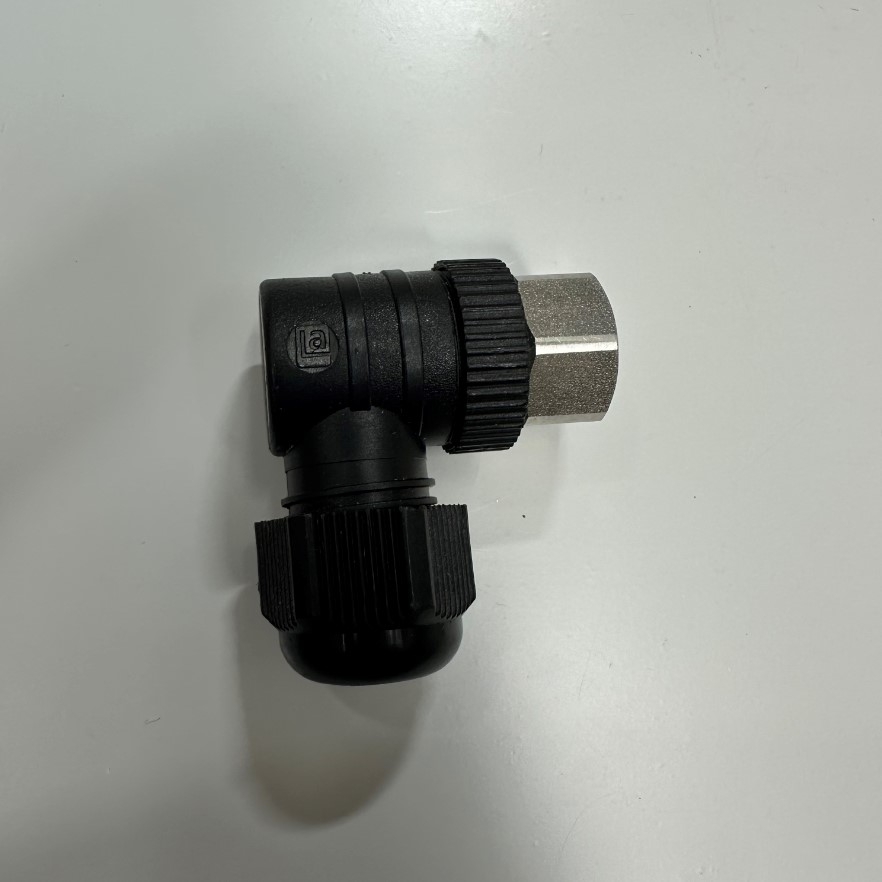 Đầu Jack Lumberg Automation RKCWN 4/9 Connector M12 A-Coded 4 Pin Female Right Angle IP65, IP67, RSC Series For Industrial Sensor Cable M12 Connector Circular